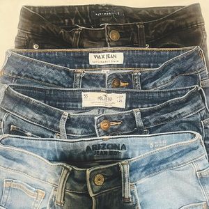 4 pack medium size jeans used and in good condition